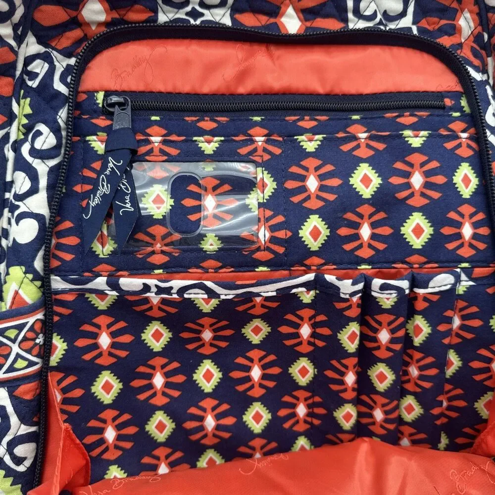 Vera Bradley Backpack Large Laptop Bag Sun Valley Floral Pattern Retired